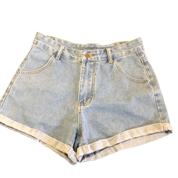 SHEIN • Rolled Cuff Denim Shorts - Picture 5 of 13